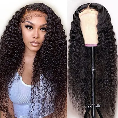 13x6 Lace Frontal Deep Wave Natural Black Human Hair Wig - Arabella Hair