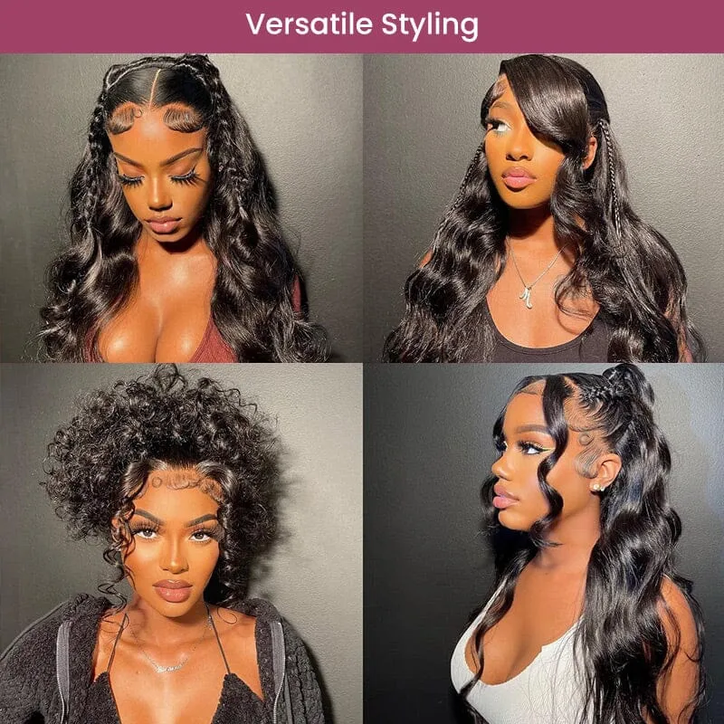 360 Lace Frontal Deep Wave Natural Black Human Hair Wig Free Part - Arabella Hair