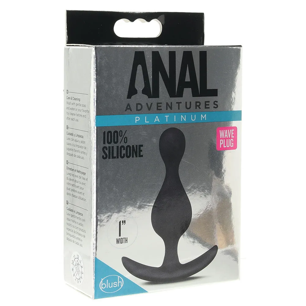 Anal Adventures Platinum Wave Plug