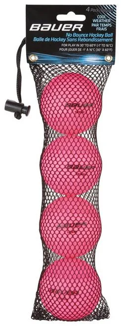 Bauer Cool Pink Balls (4-Pack)