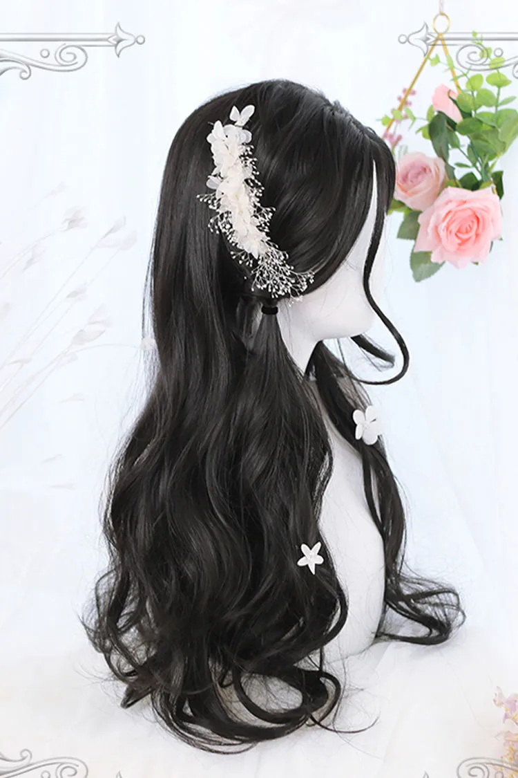 Black Curly Hair Natural Long Sweet Lolita Wig