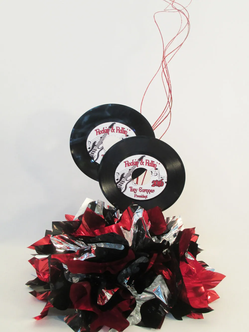 Customized 45 records, with Metallic Tissue Base