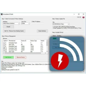 HomeSeer Z-Flash Z-Wave OTA Firmware Update Software