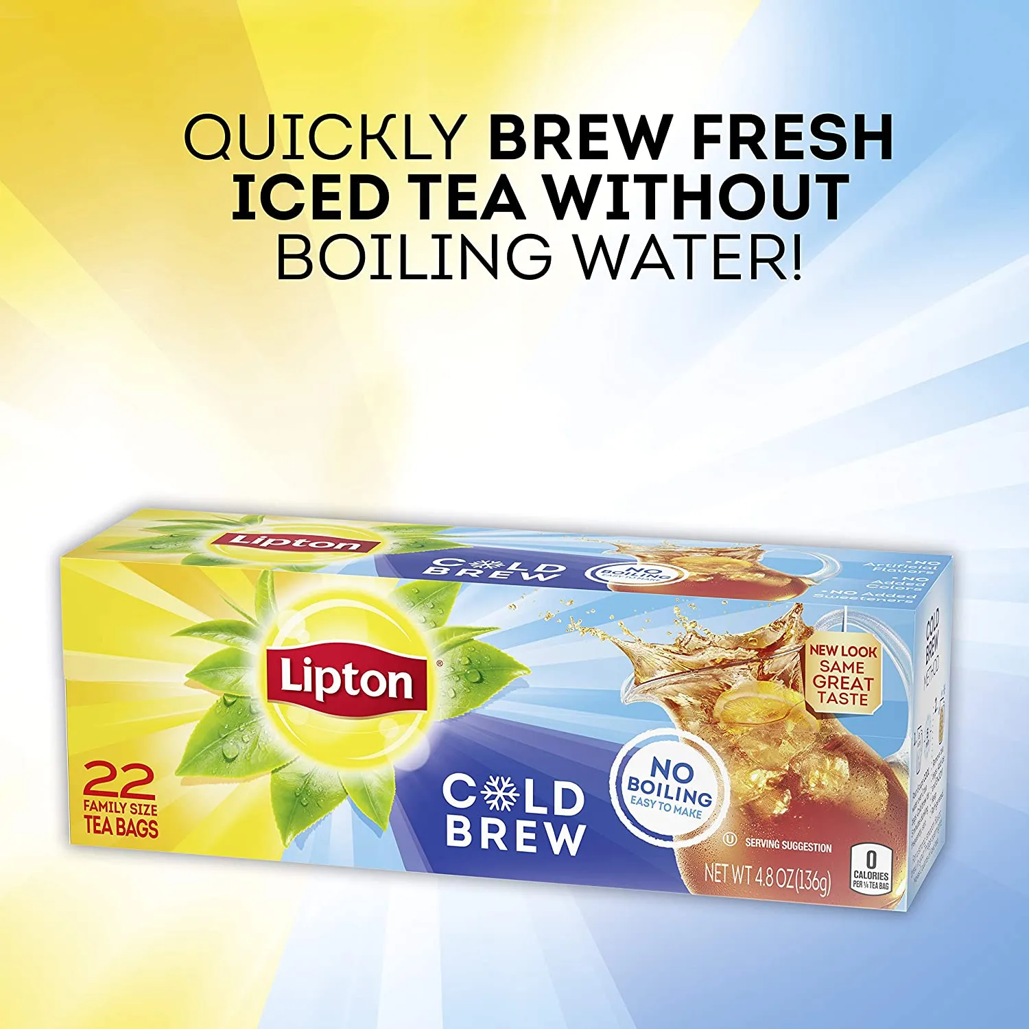 Iced Tea Bags, Picked At The Peak of Freshness, Unsweetened Can Help Support a Healthy Heart 48 Tea Bags