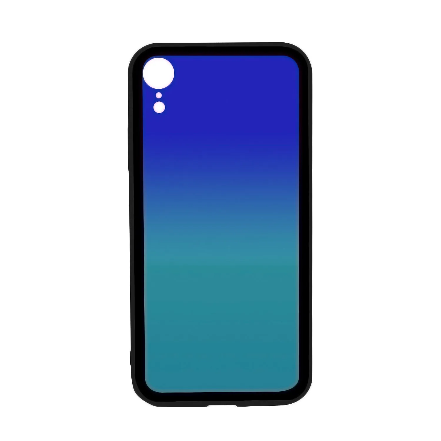 iPhone XR Case - Color Gradient Tempered Glass Back