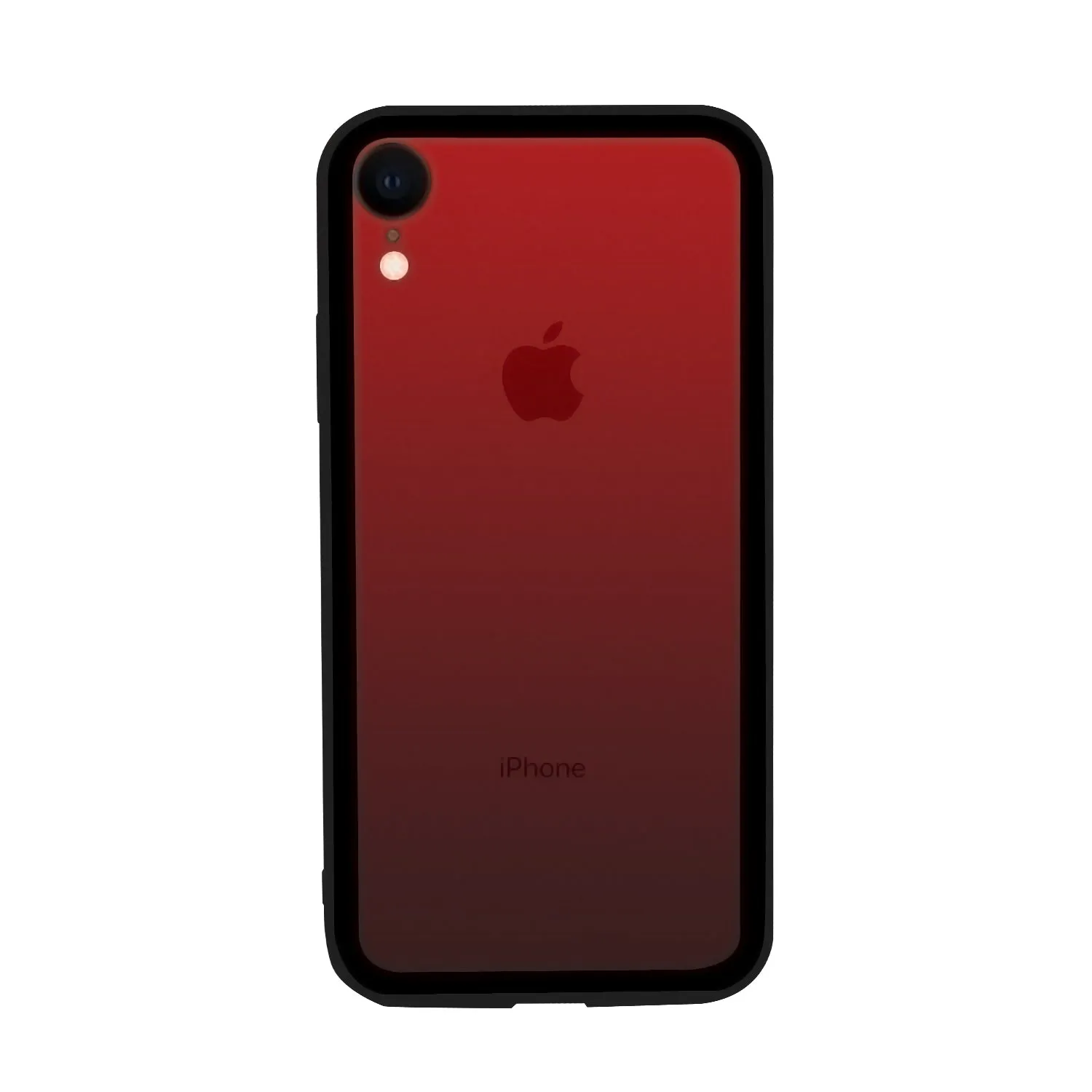 iPhone XR Case - Color Gradient Tempered Glass Back