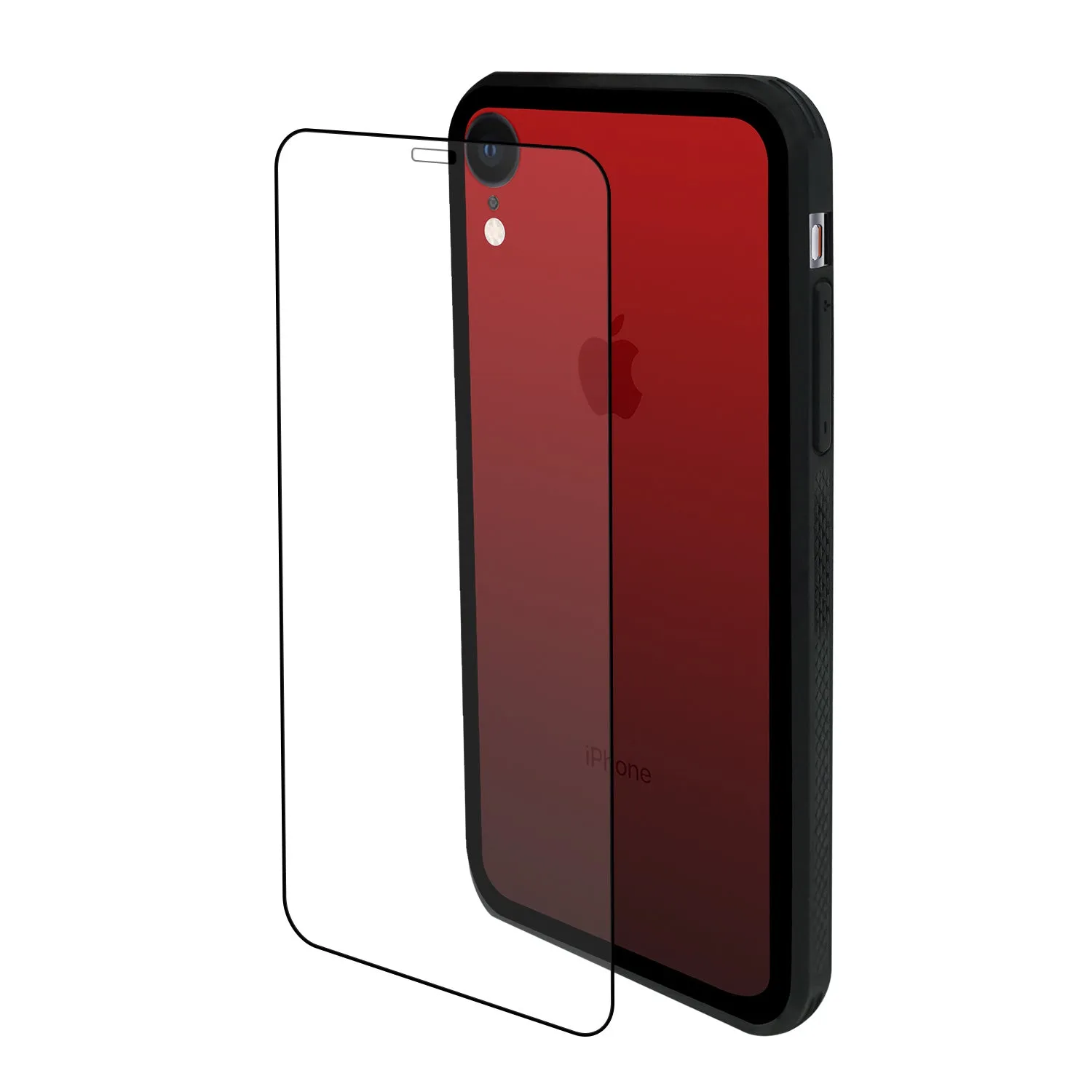 iPhone XR Case - Color Gradient Tempered Glass Back