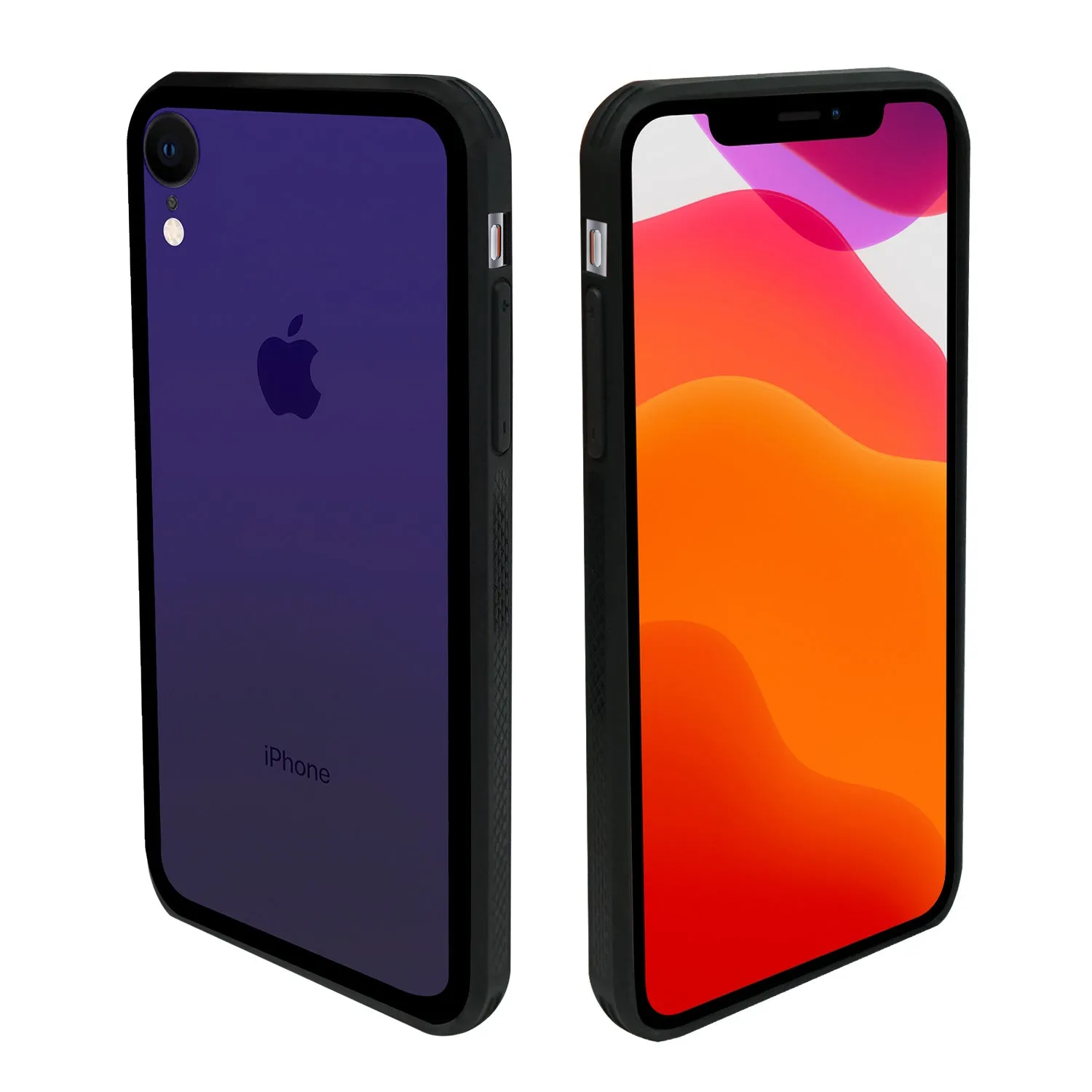 iPhone XR Case - Color Gradient Tempered Glass Back