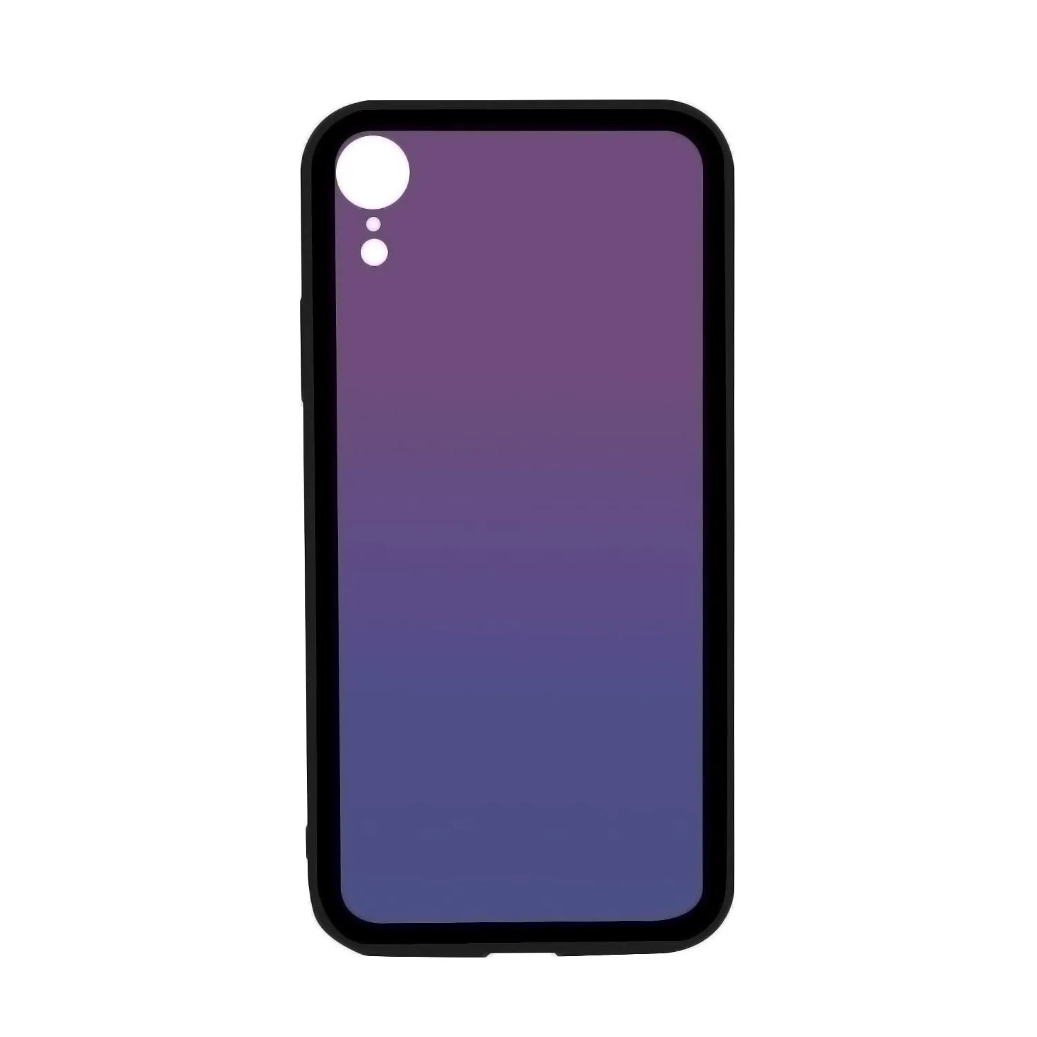 iPhone XR Case - Color Gradient Tempered Glass Back