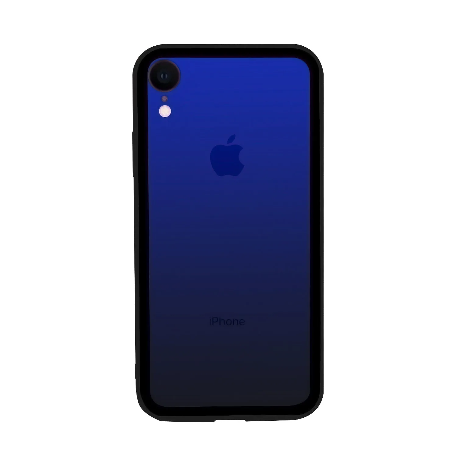 iPhone XR Case - Color Gradient Tempered Glass Back