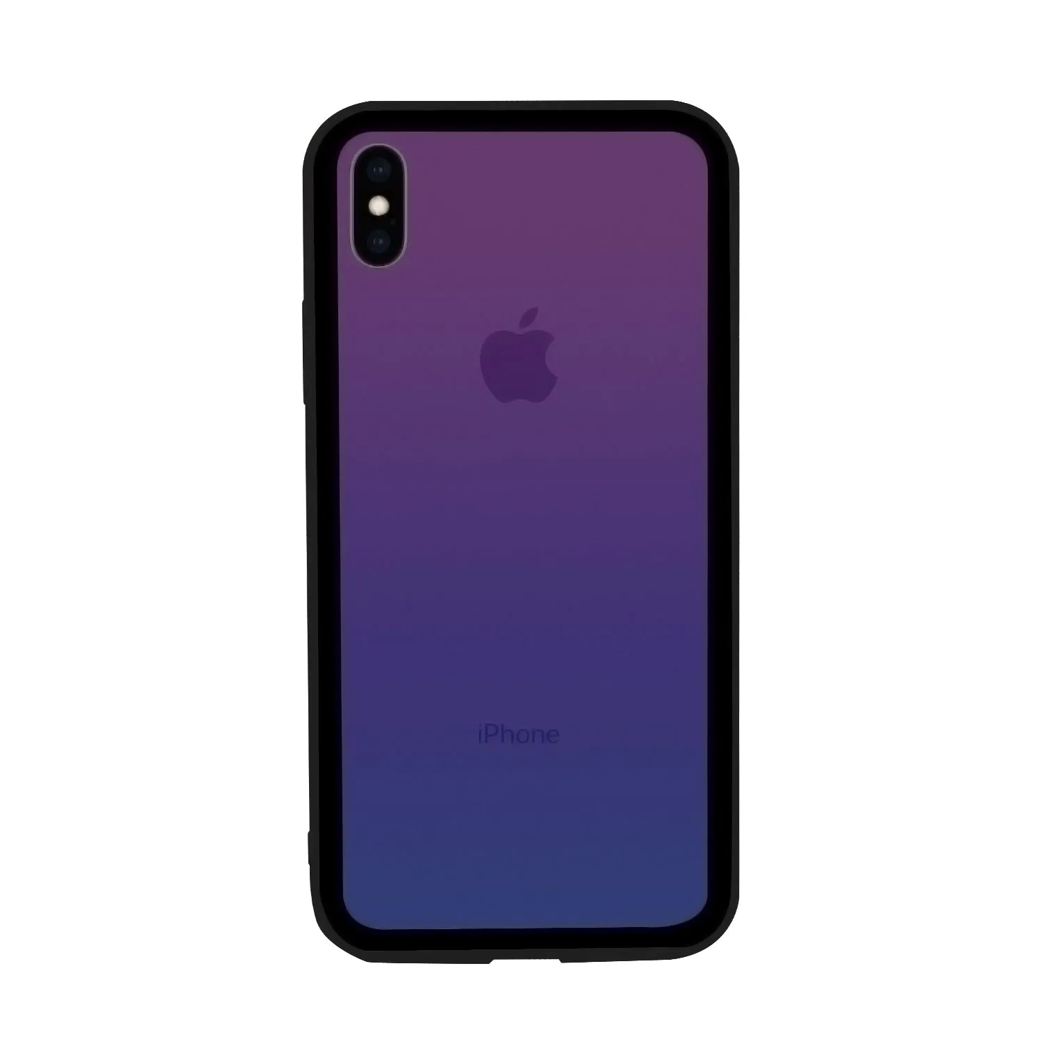 iPhone XS Max Case - Color Gradient Tempered Glass Back