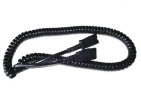 Jumper for Plantronics QD to Jabra QD Headsets - curly cord