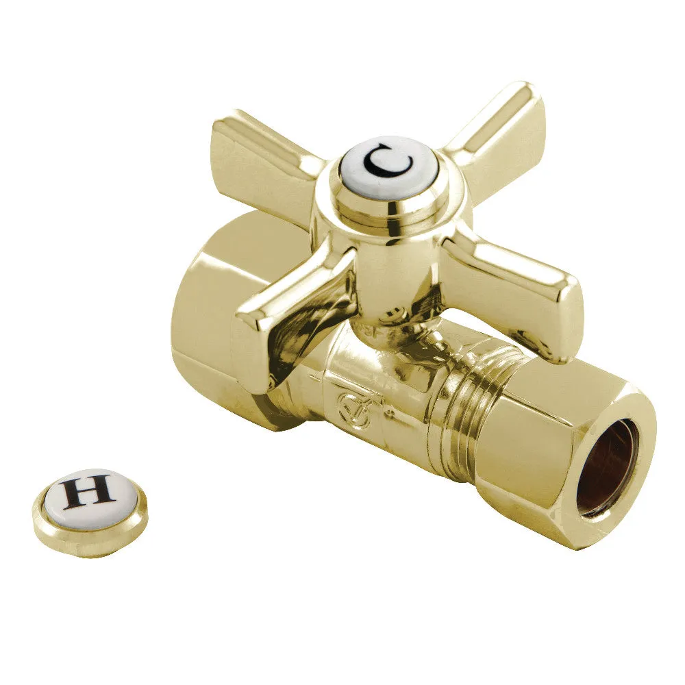 Kingston Brass 5/8" OD Comp X 1/2" OD Comp Straight Shut-Off Valve