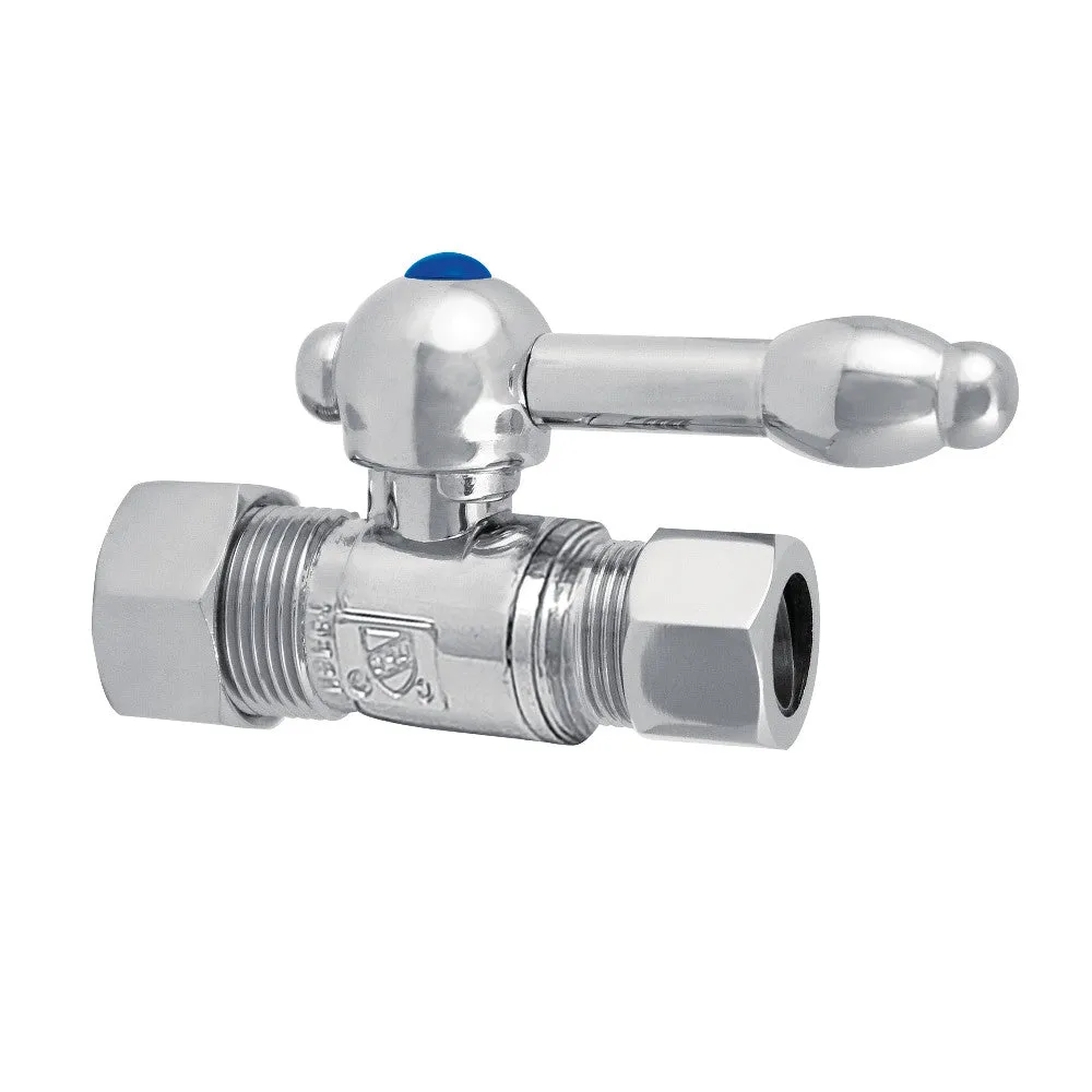 Kingston Brass 5/8" OD Comp X 1/2" OD Comp Straight Shut-Off Valve