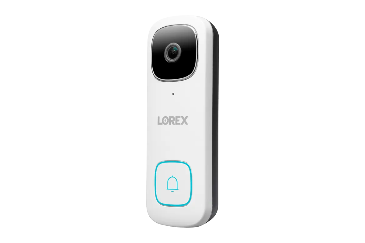 Lorex Fusion 4K (16 Camera Capable) 3TB Wired NVR System with 8 IP Bullet Cameras, 2K Video Doorbell and Smart Sensor Kit