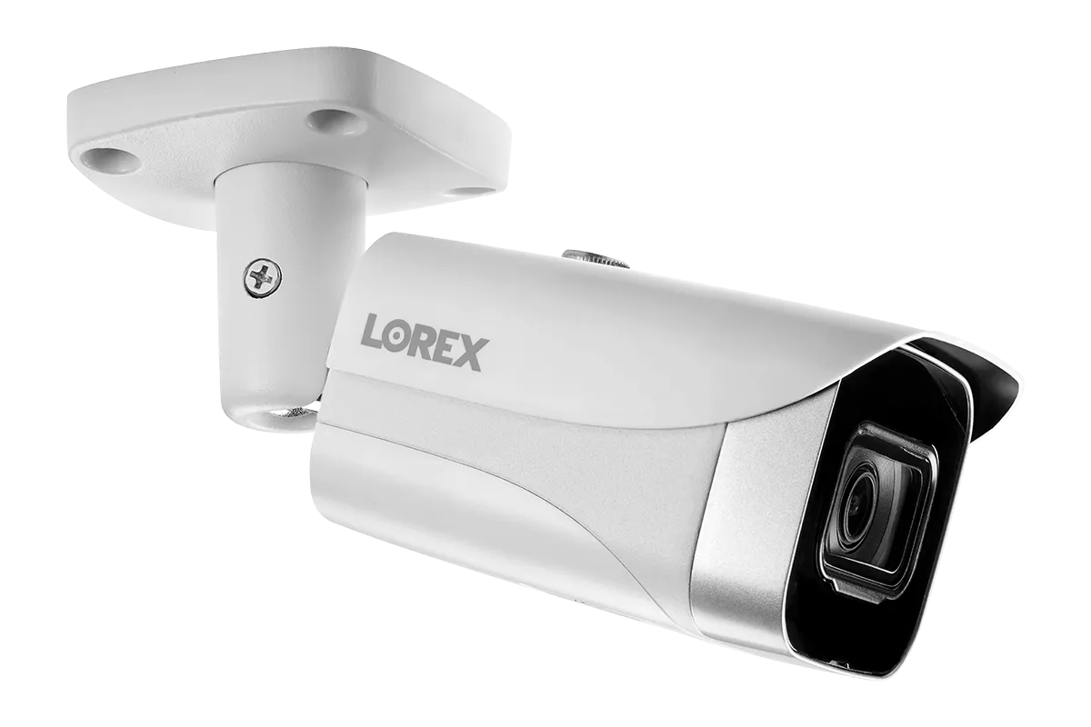 Lorex Fusion 4K (16 Camera Capable) 3TB Wired NVR System with 8 IP Bullet Cameras, 2K Video Doorbell and Smart Sensor Kit