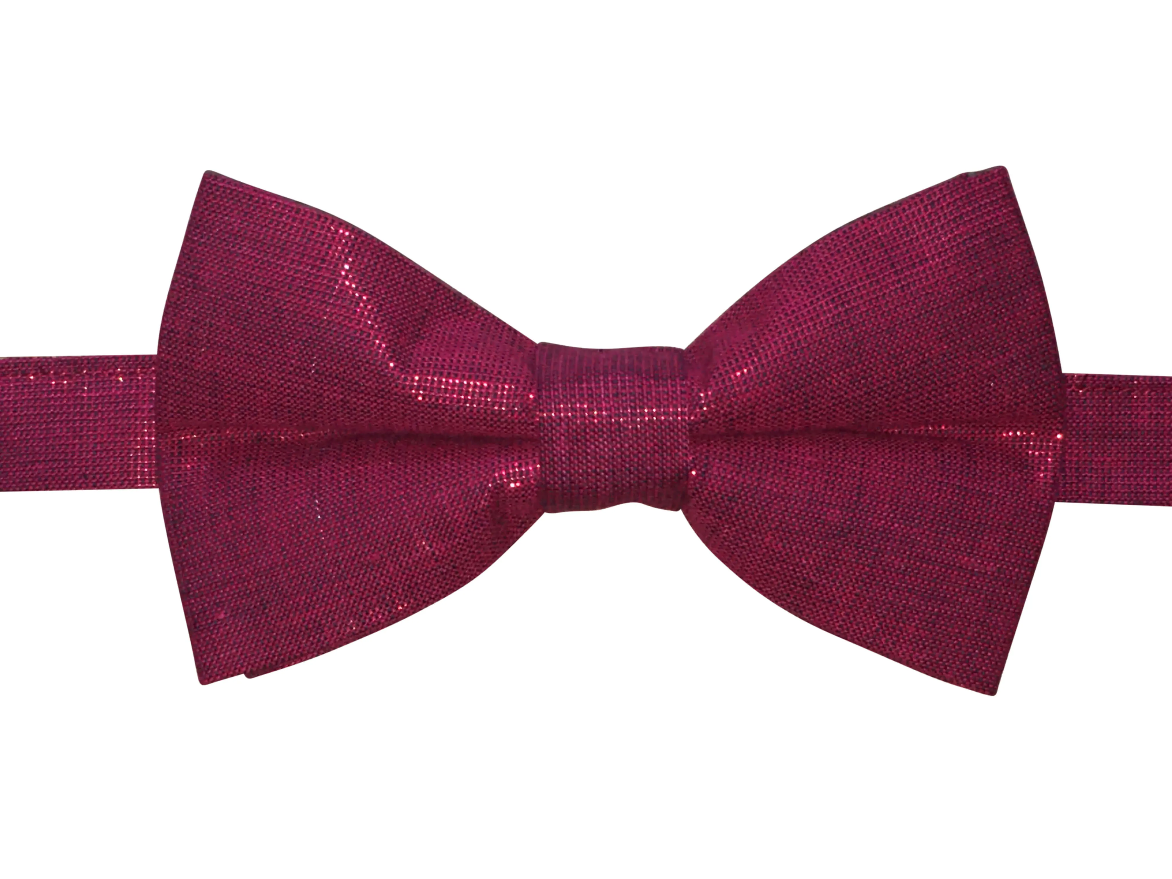 Metallic Red Bow Tie