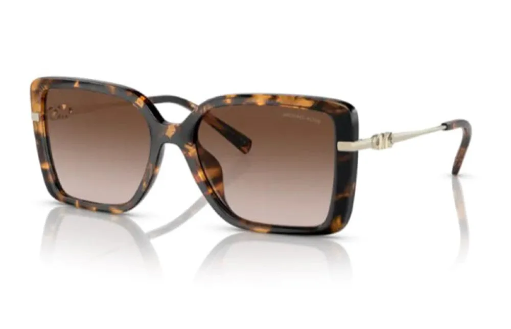 Michael Kors Castellina Non-Polarized Sunglasses - Dark Tortoise/Brown Gradient