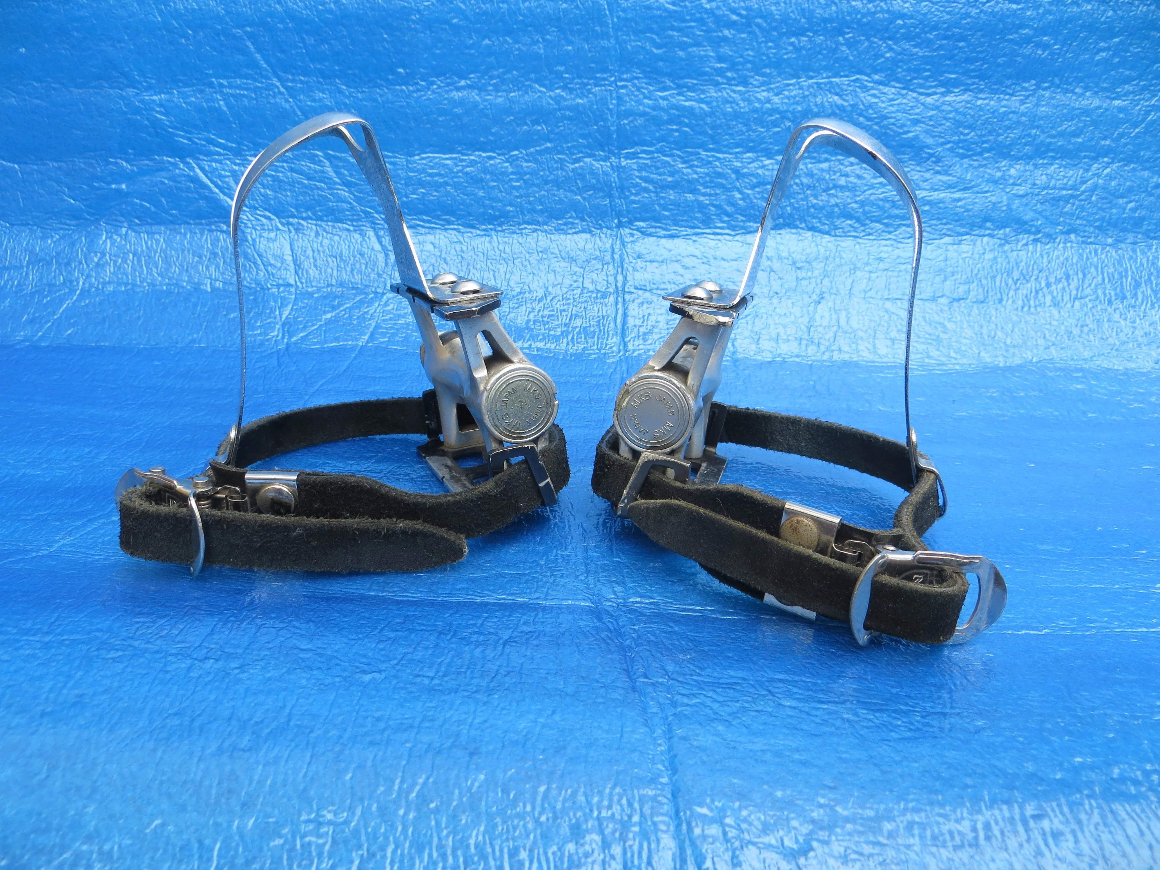 MKS Custom Nuevo NJS Pedals , MKS Steel NJS M-size Steel Clips and MKS Fit-alfa NJS Toe Straps (24092815)