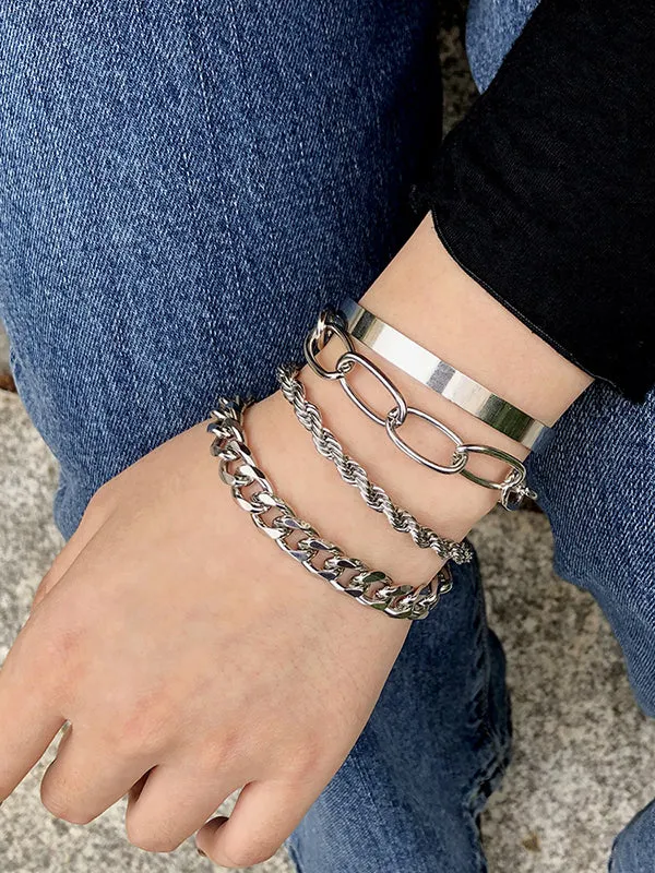 Original Cool Statement Chains Bracelet