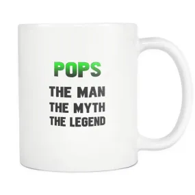 Pops Mug| "The Man The Myth The Legend" Coffee Mug| Father's Day Gift (2-sided Print)