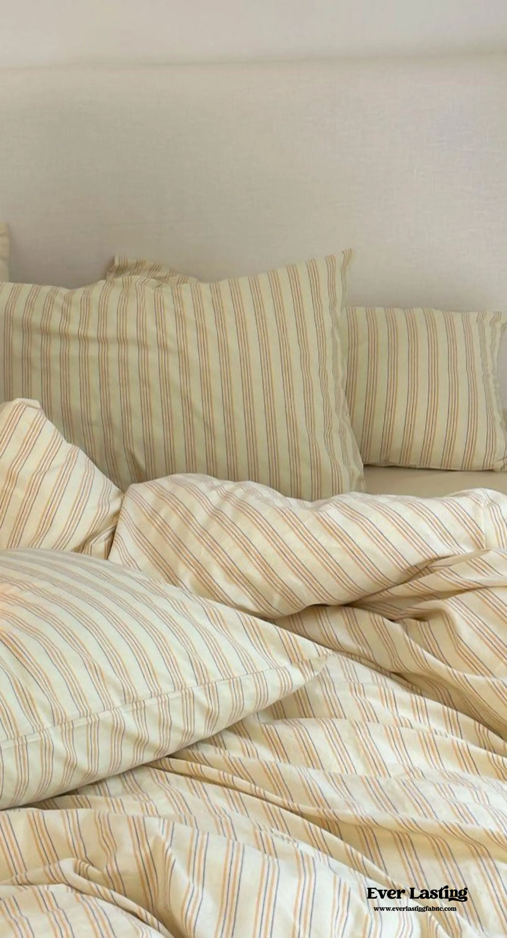 Refreshing Stripe Pillowcases / Black Thin