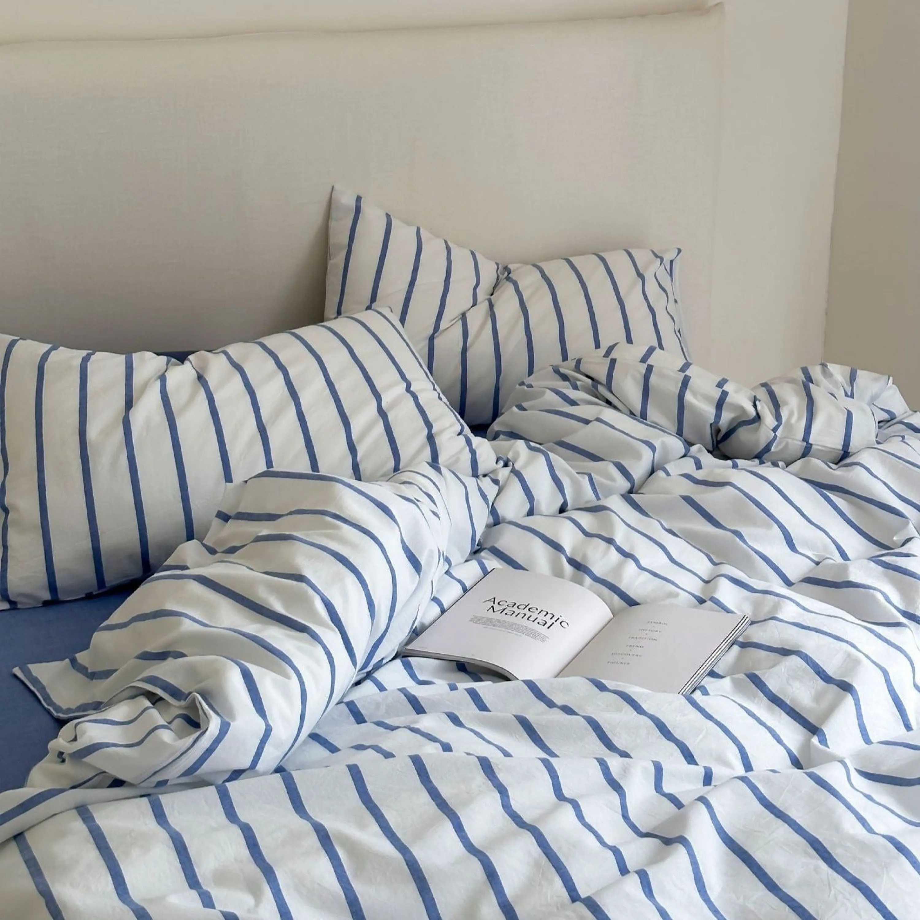 Refreshing Stripe Pillowcases / Black Thin