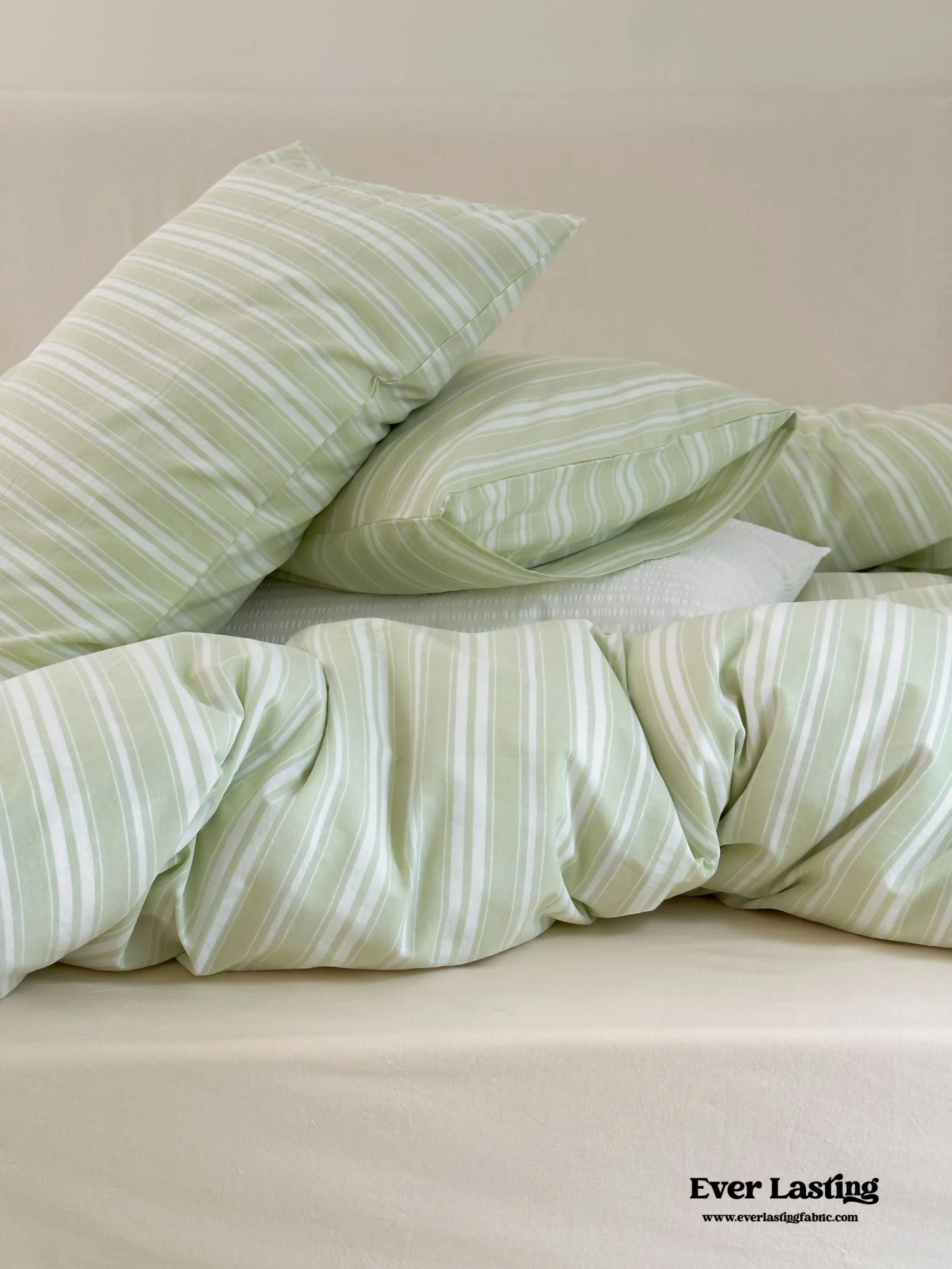 Refreshing Stripe Pillowcases / Black Thin