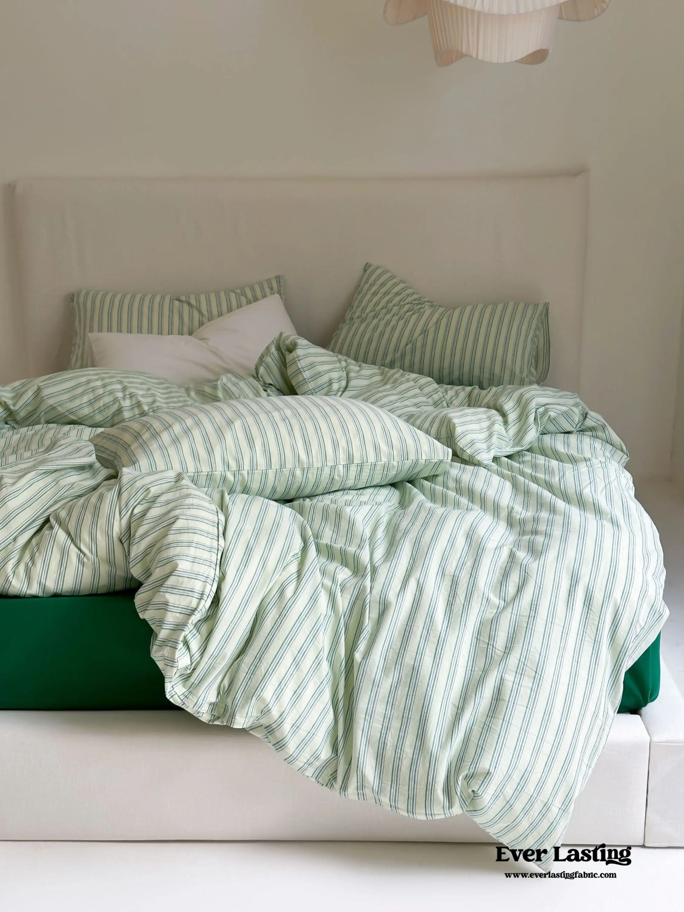 Refreshing Stripe Pillowcases / Mint Green