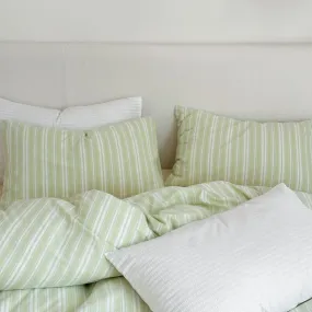 Refreshing Stripe Pillowcases / Mint Green